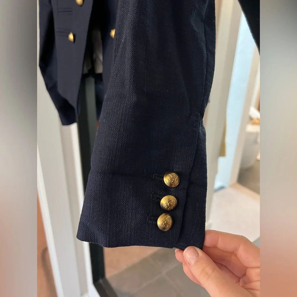 [Banana Republic] NWOT Navy Cutaway Blazer - Picture 6 of 12